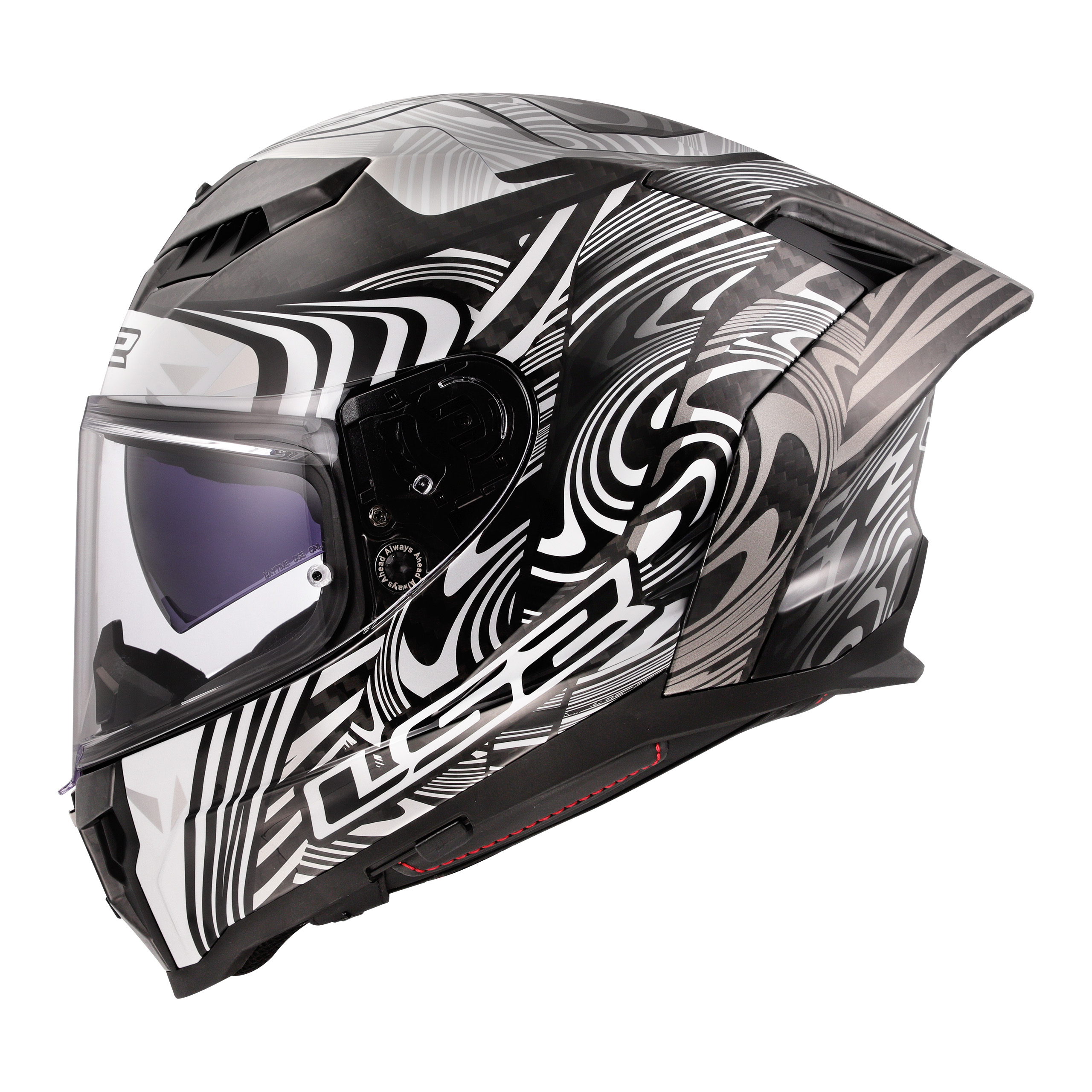 LS2 Dragon Enthum silber XXL - Helme & Brillen - Sport Helme & Brillen