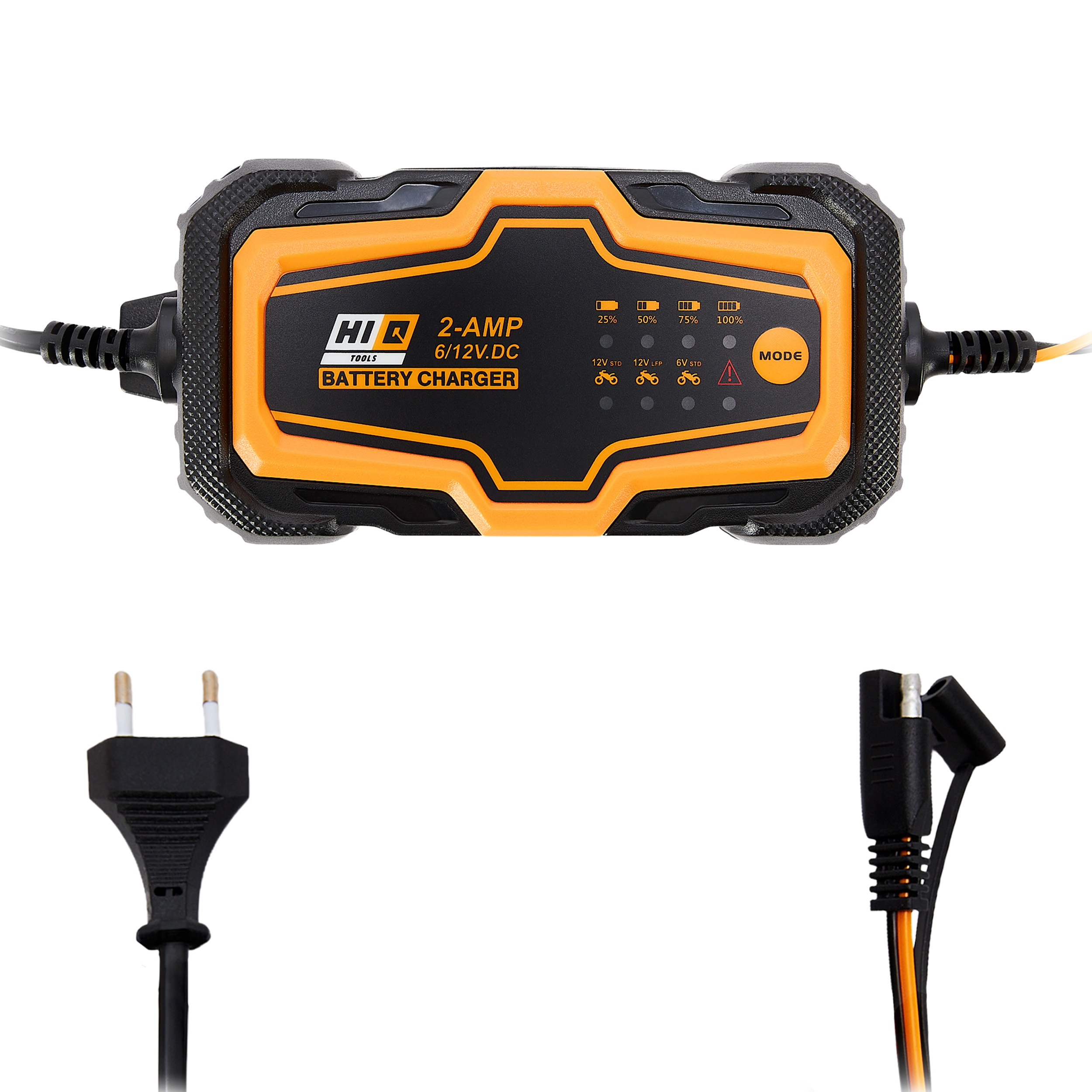 Hi-Q Tools-Batterieladegerät auch Lithium 6/12 Volt, 2 Ampere-0001306184000000
