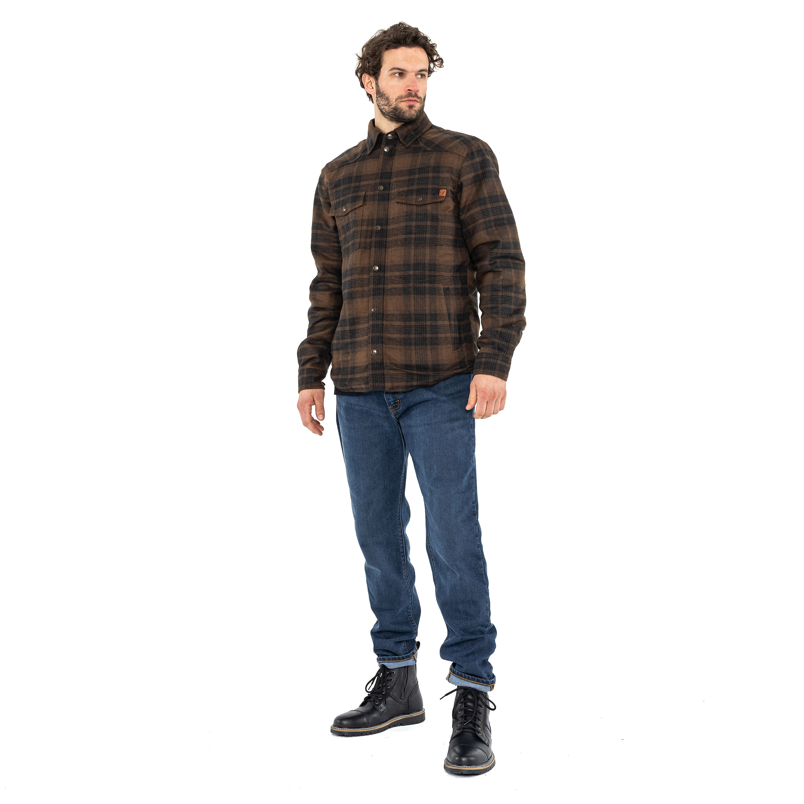 John Doe-Woody Motoshirt braun-0001076005006