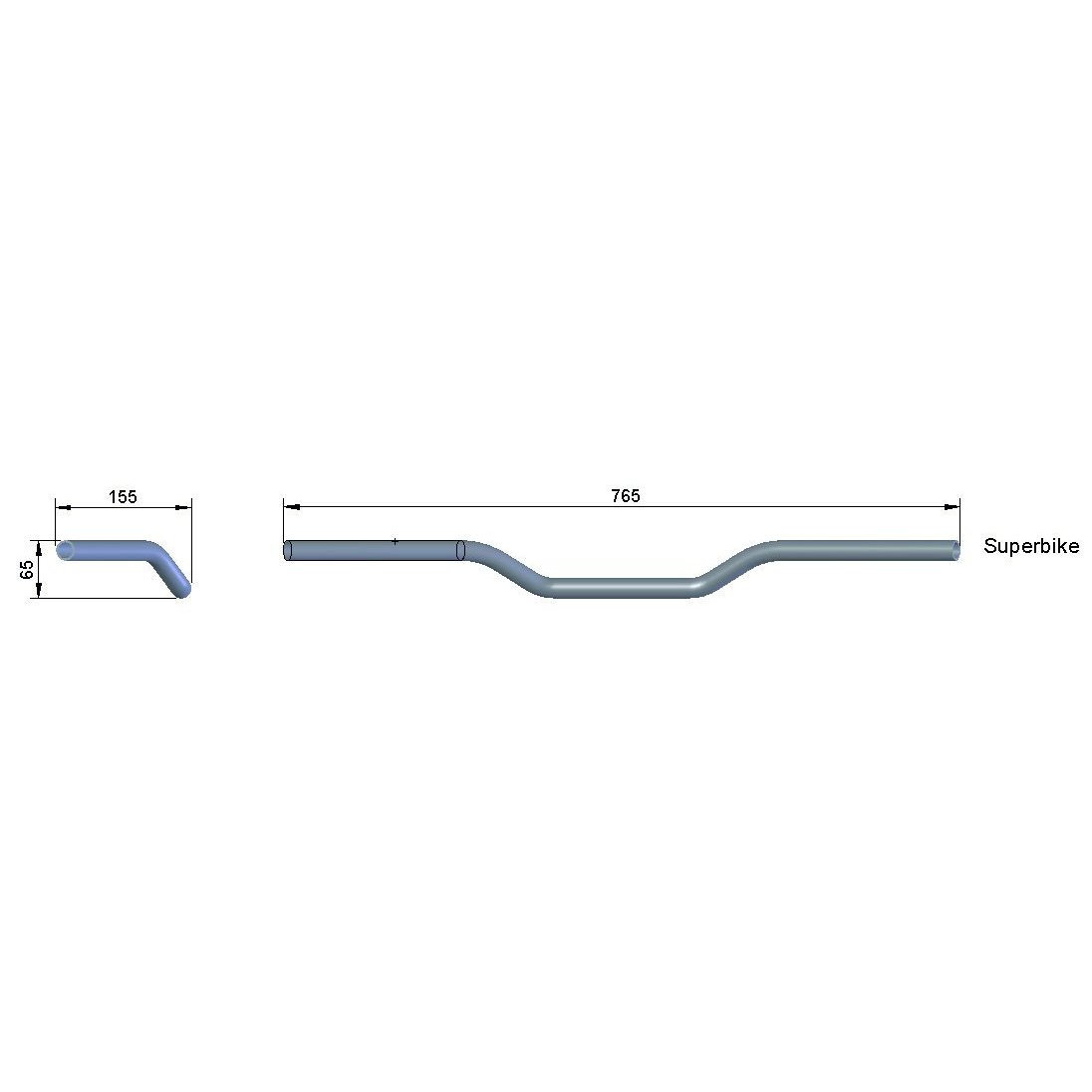 LSL-Lenker Ø22mm Superbike L01 765mm-0002398080000000