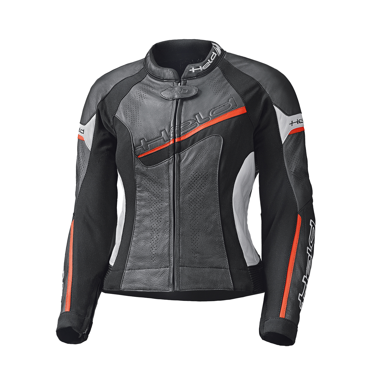 Held Debbie II Damen Lederjacke schwarz/weiß/rot 40 - Motorradbekleidung - Sport Motorradbekleidung