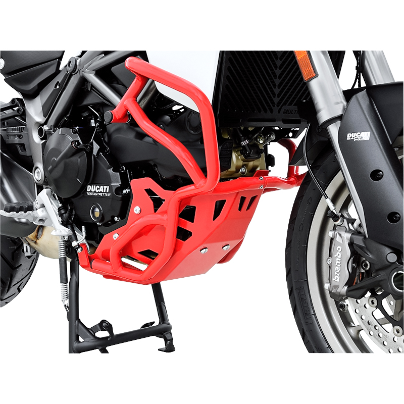 Zieger Motorschutz Alu rot für Ducati Multistrada 950 - Motorradteile & Ersatzteile - Verkleidungen & Abdeckungen