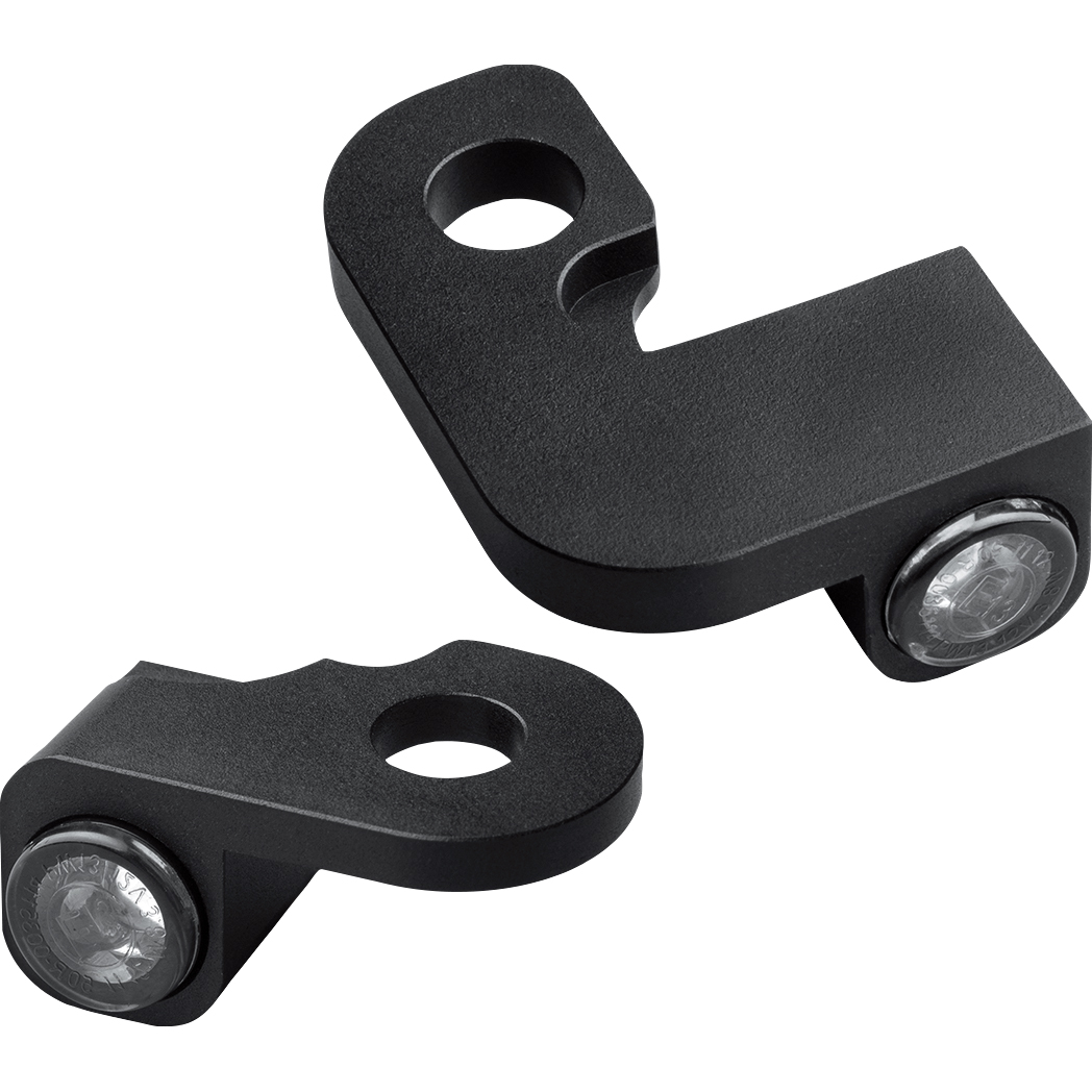 HeinzBikes LED Armaturenblinkerpaar Nano für Softail 1990-2014 schwarz - Motorradteile & Ersatzteile - Beleuchtung