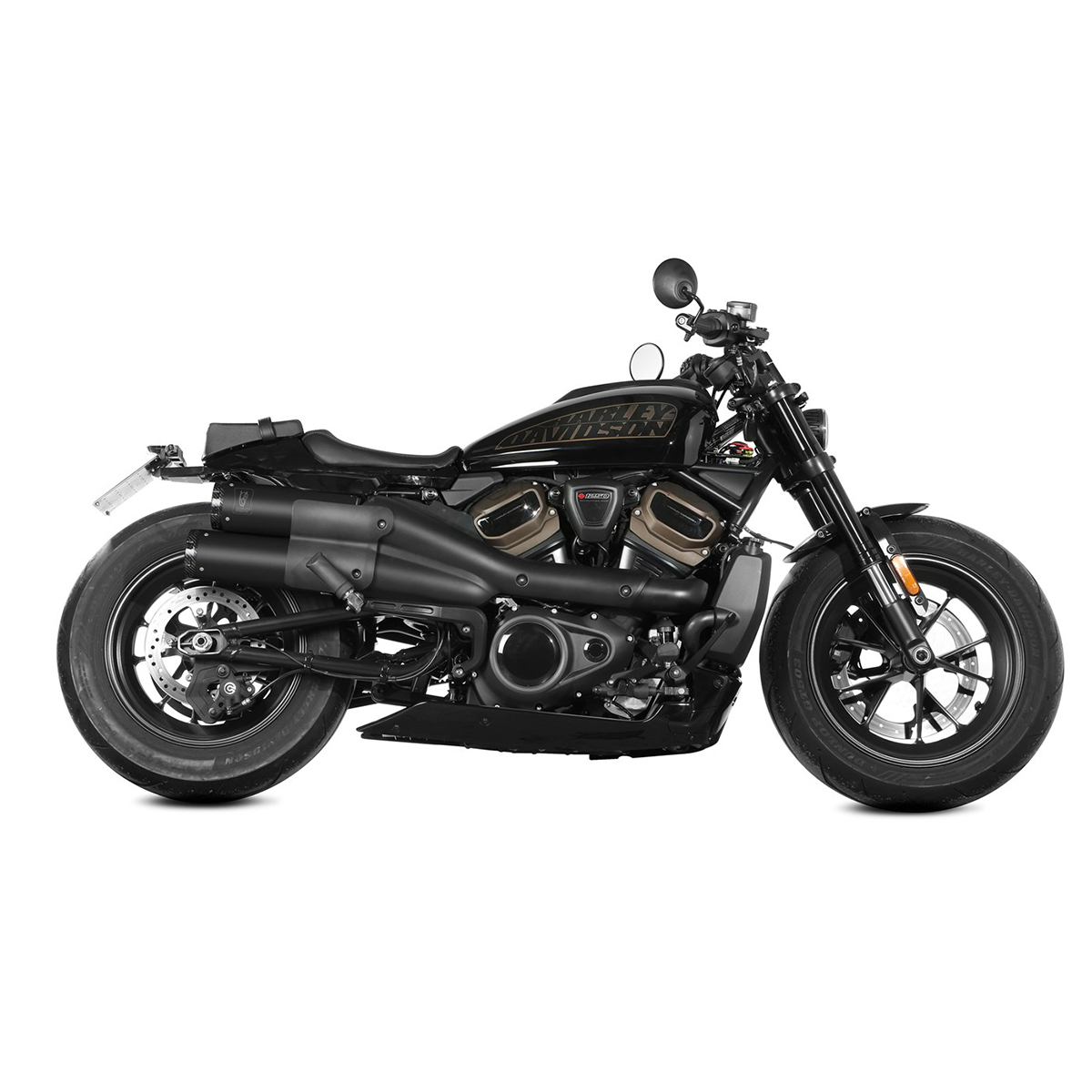 MIVV-Auspuff HR-1 HD.004.KH1BC Paar schwarz/Carbon f. Sportster S-0001269003000018