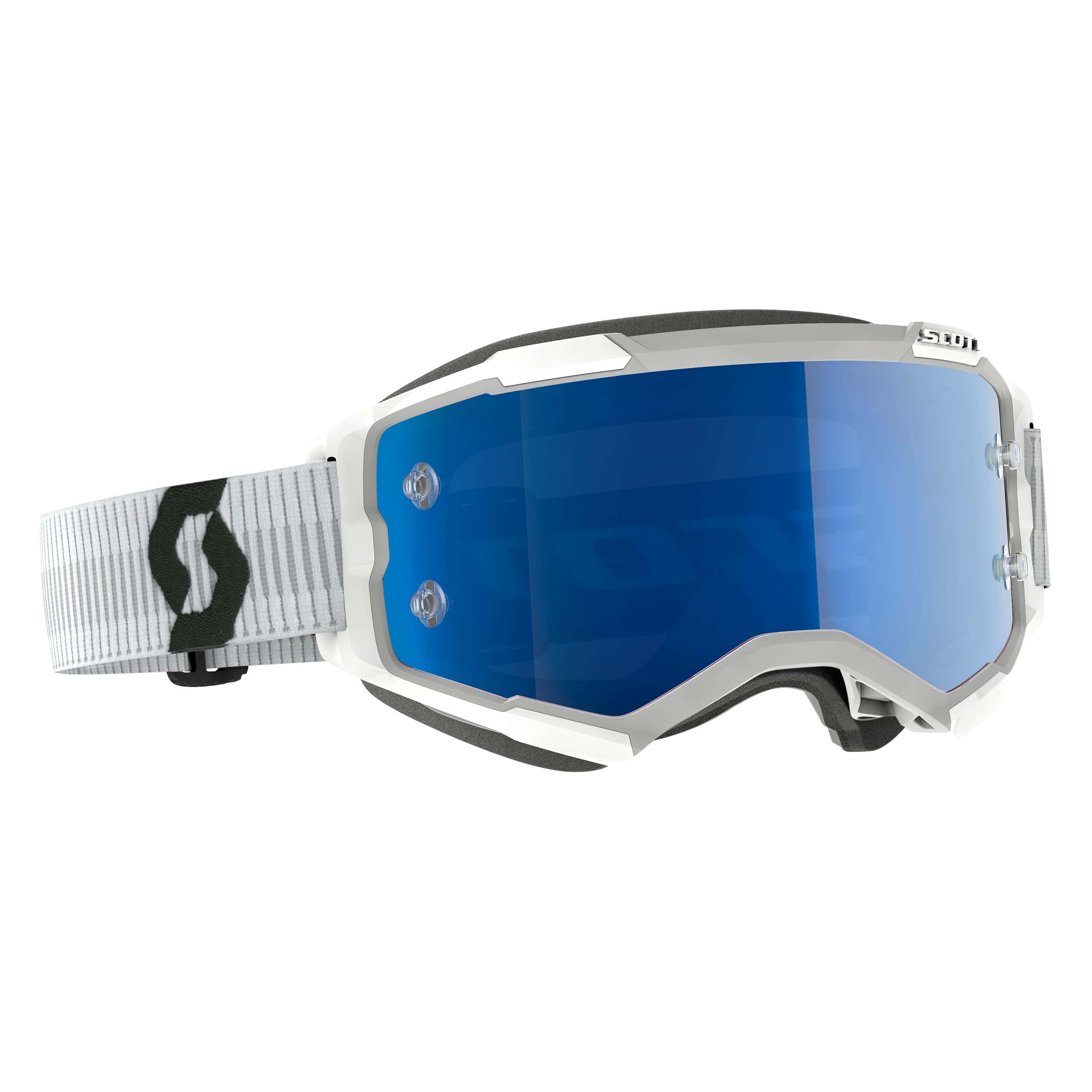 Scott-Fury Crossbrille weiß/blau verchromt-4504971999186
