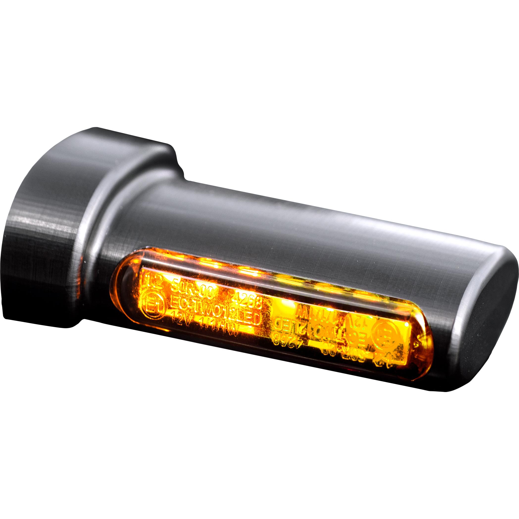 HeinzBikes-LED Alu Blinkerpaar Winglets für Harley hinten schwarz-5709201020000000