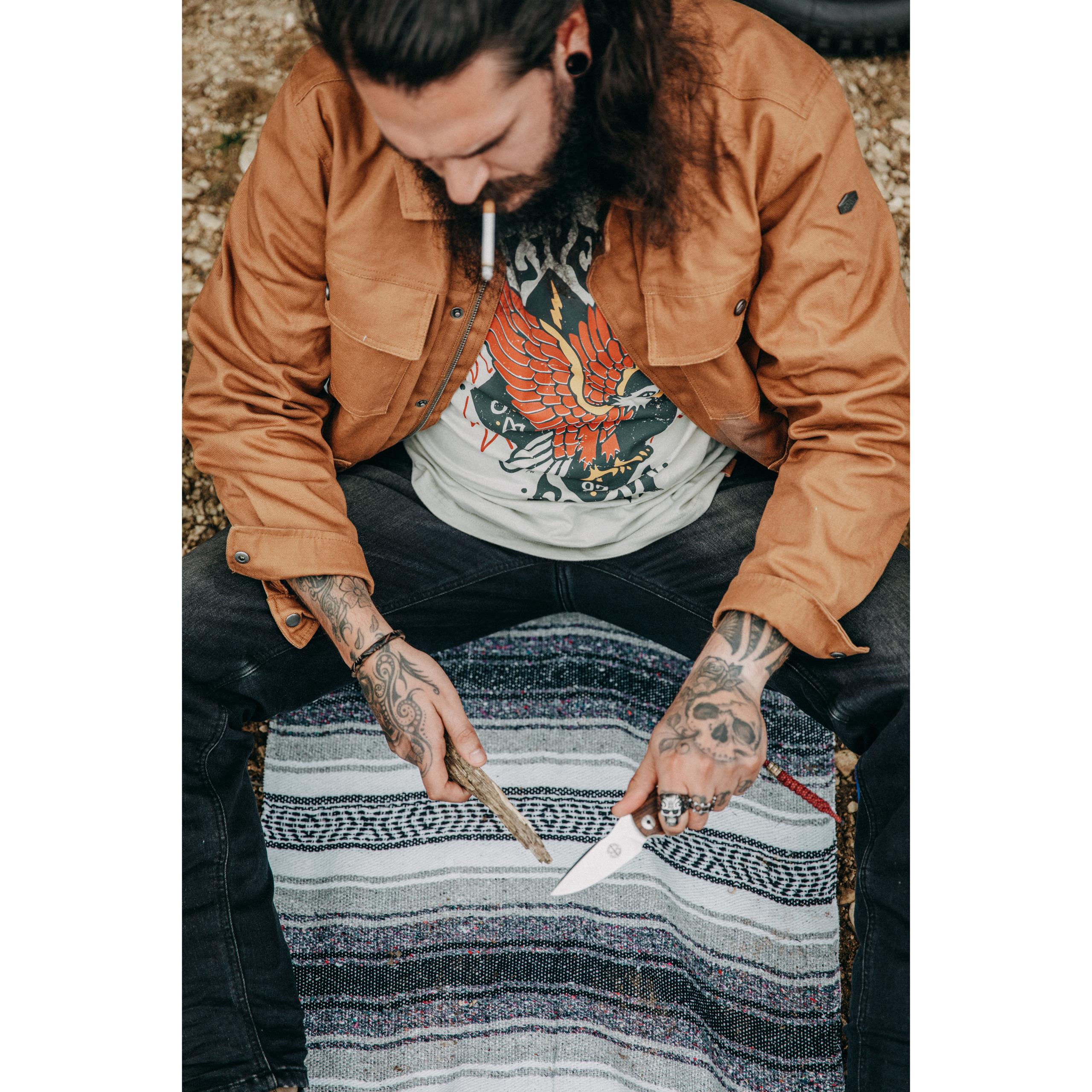 Spirit Motors-Canvas Textiljacke 1.0 beige L-2015871999050010