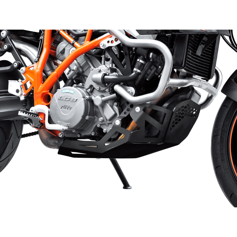 Zieger Motorschutz Alu schwarz für KTM 950/990 SM/SMR/SMT - Motorradteile & Ersatzteile - Verkleidungen & Abdeckungen