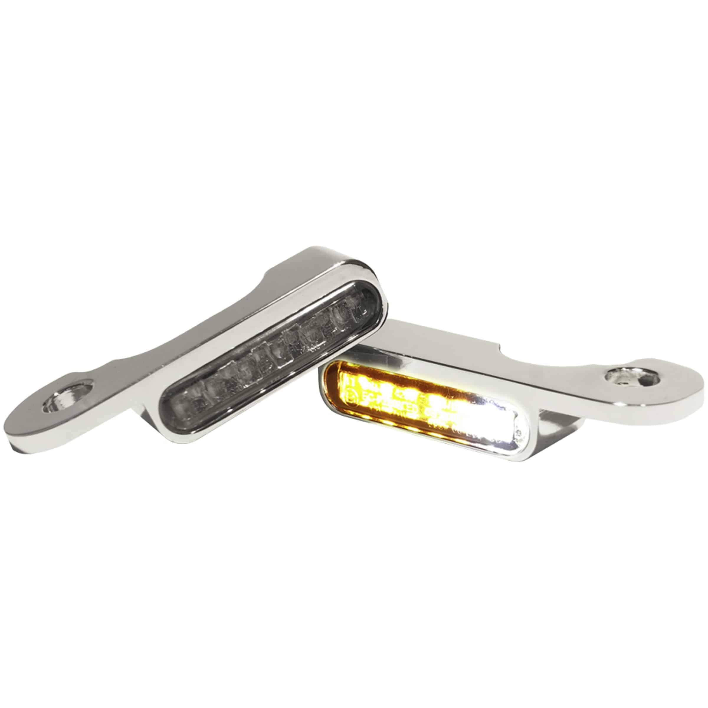 HeinzBikes LED Blinker/Positionspaar chrom für Touring Hydrau 2000-2008 - Motorradteile & Ersatzteile - Beleuchtung