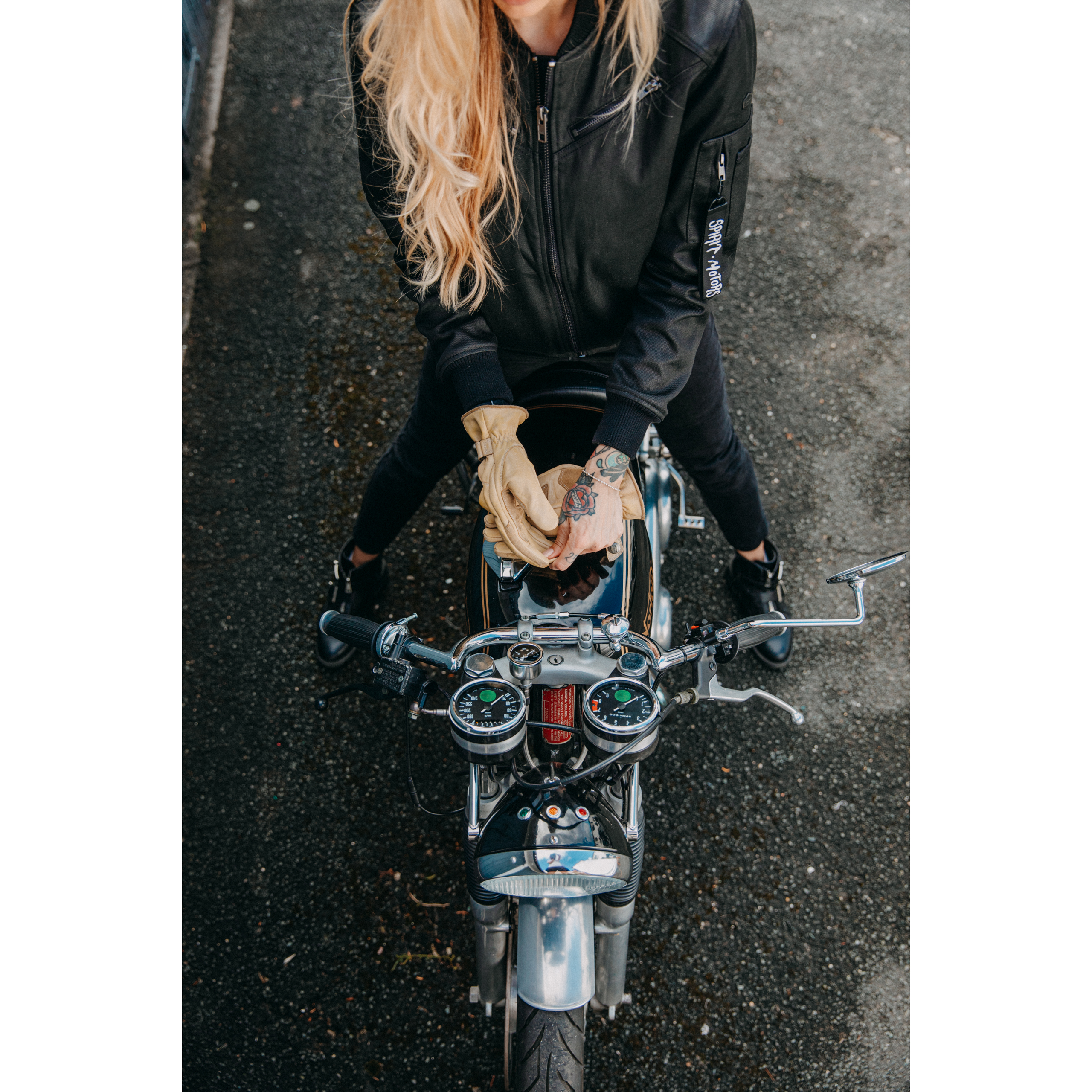 Spirit Motors-Worker Damen Lederhandschuh 1.0 kurz gelb 9-3114661007009936