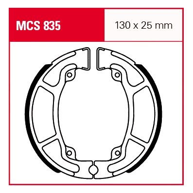 TRW Lucas Bremsbacken MCS835 130x25mm - Motorradteile & Ersatzteile - Bremsen
