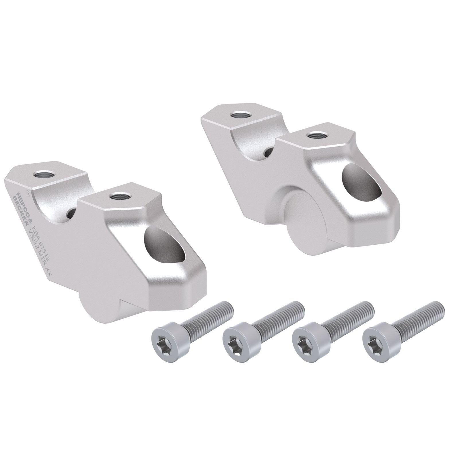 Hepco & Becker déport de guidon 30/22mm argent pour BMW F 800 GS 2024-