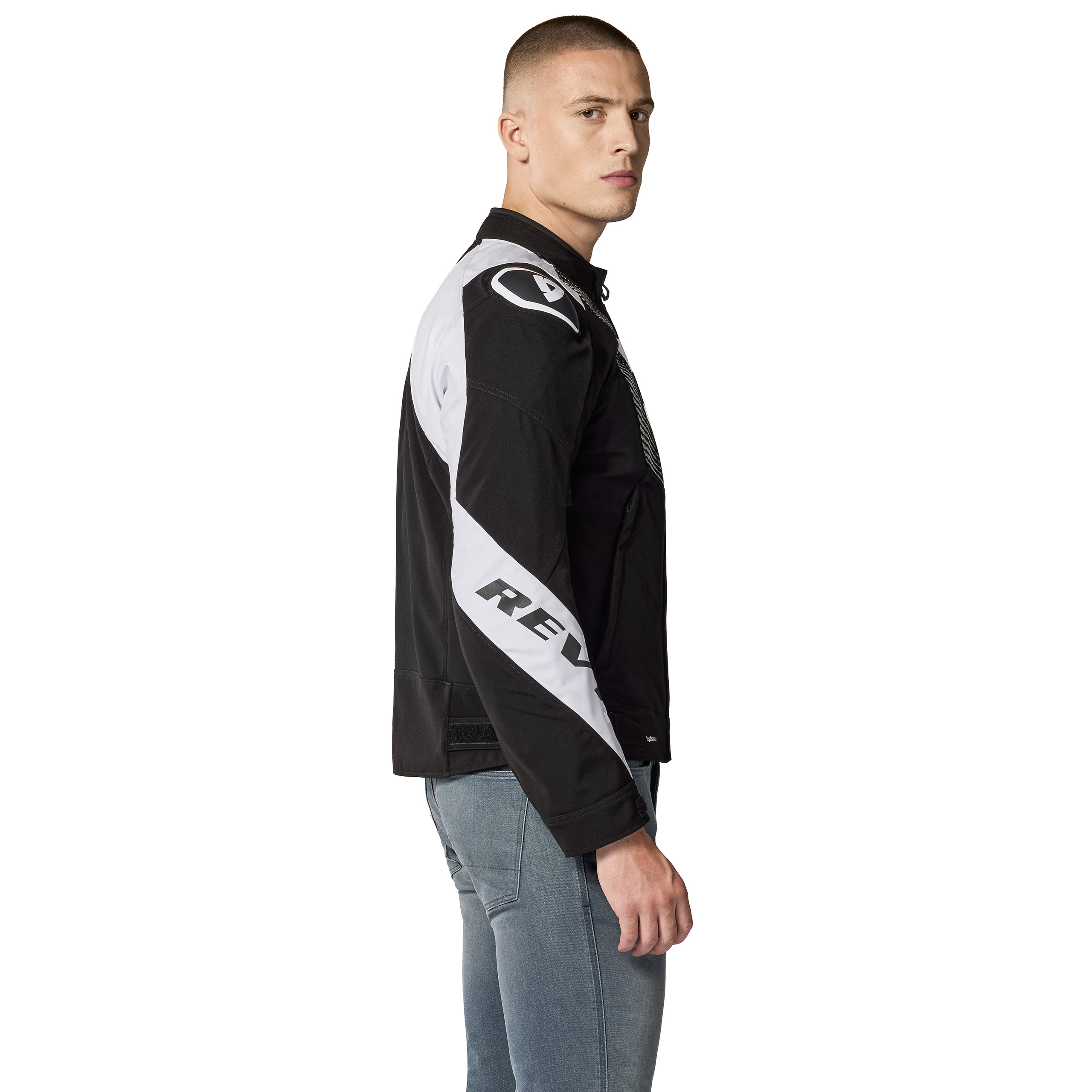 REV'IT!-Hyperspeed 3 H2O Jacke schwarz/weiß-0002059003031
