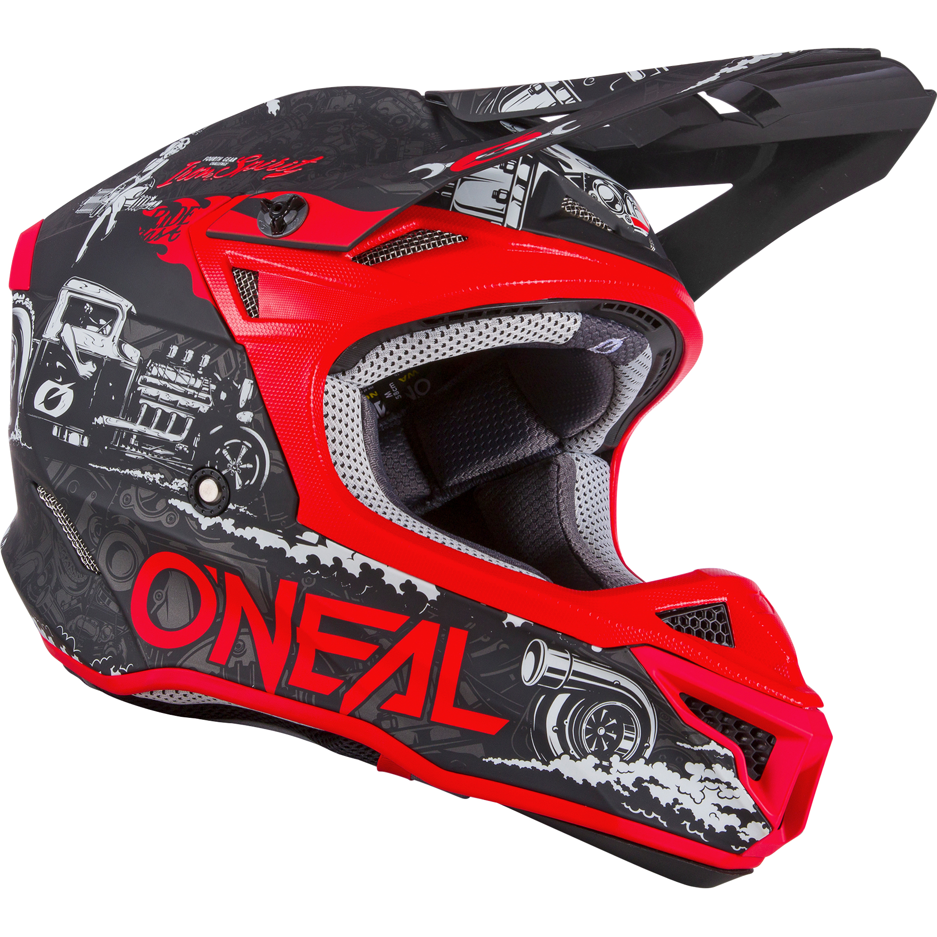 O'Neal-MX 5Series HR V.22 schwarz/rot-4801291999051