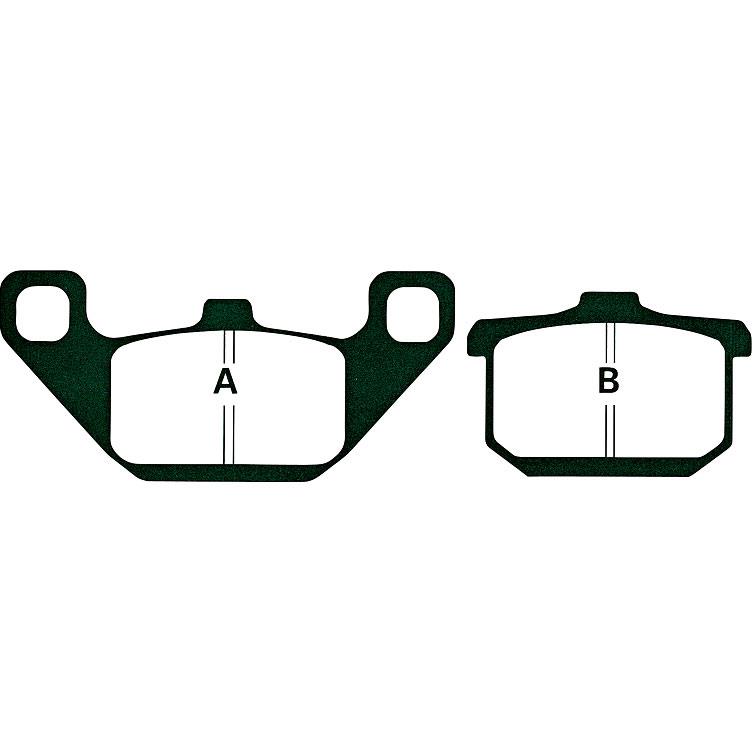 Hi-Q Bremsbeläge organisch FA085 111/69x50/43,5x9,5/9,8mm - Motorradteile & Ersatzteile - Bremsen