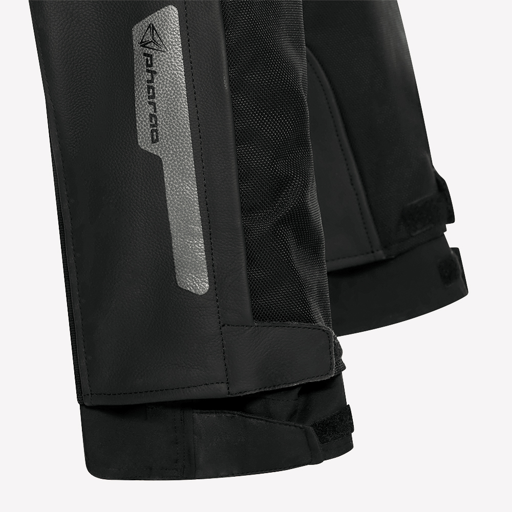 Pharao-Nitra WP Leder-/Textilhose schwarz 56-0000854003001309