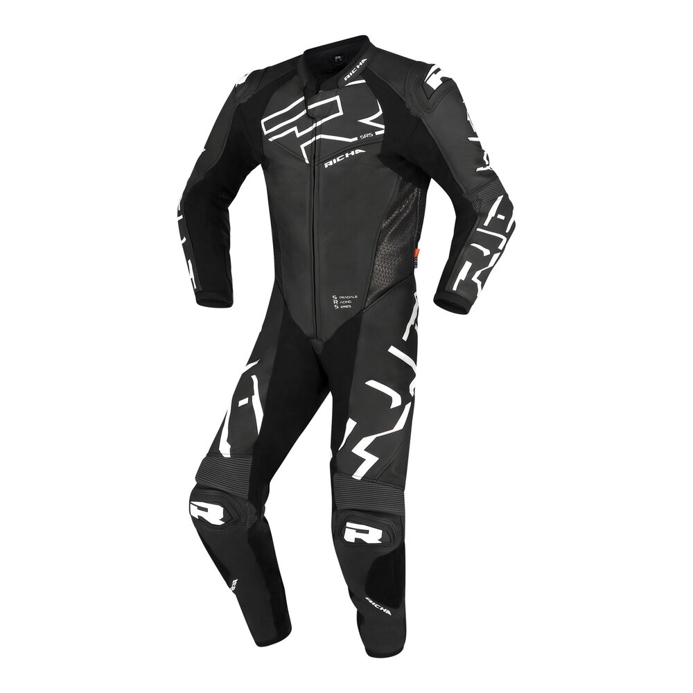 Richa Stradale GP Lederkombi 1-tlg. schwarz/weiß 48 - Motorradbekleidung - Motorradbekleidung Herren