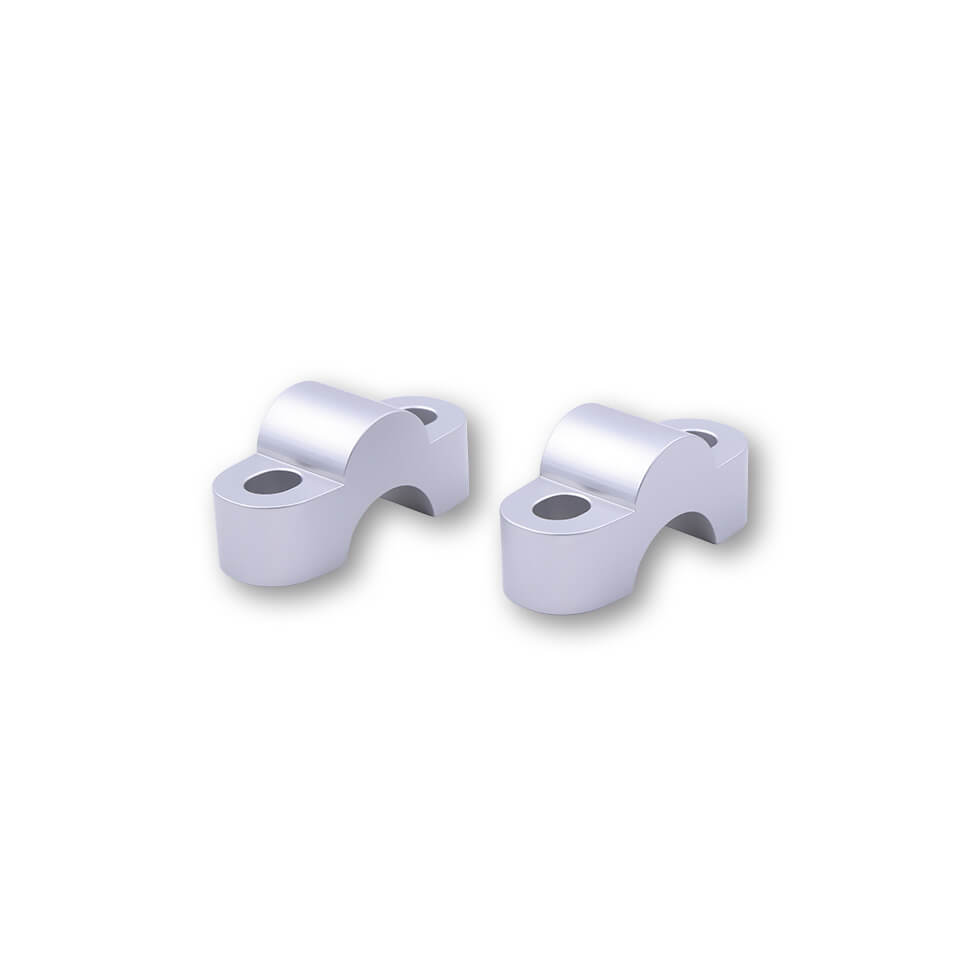 LSL handlebar riser Ø22mm spacer set 15mm silver