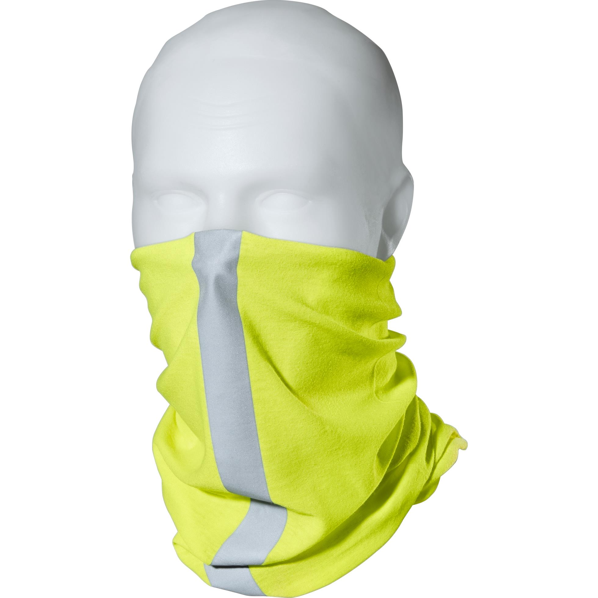 FLM Multifunktionstuch mit Reflex neongelb - Motorradbekleidung - Wetterschutzkleidung