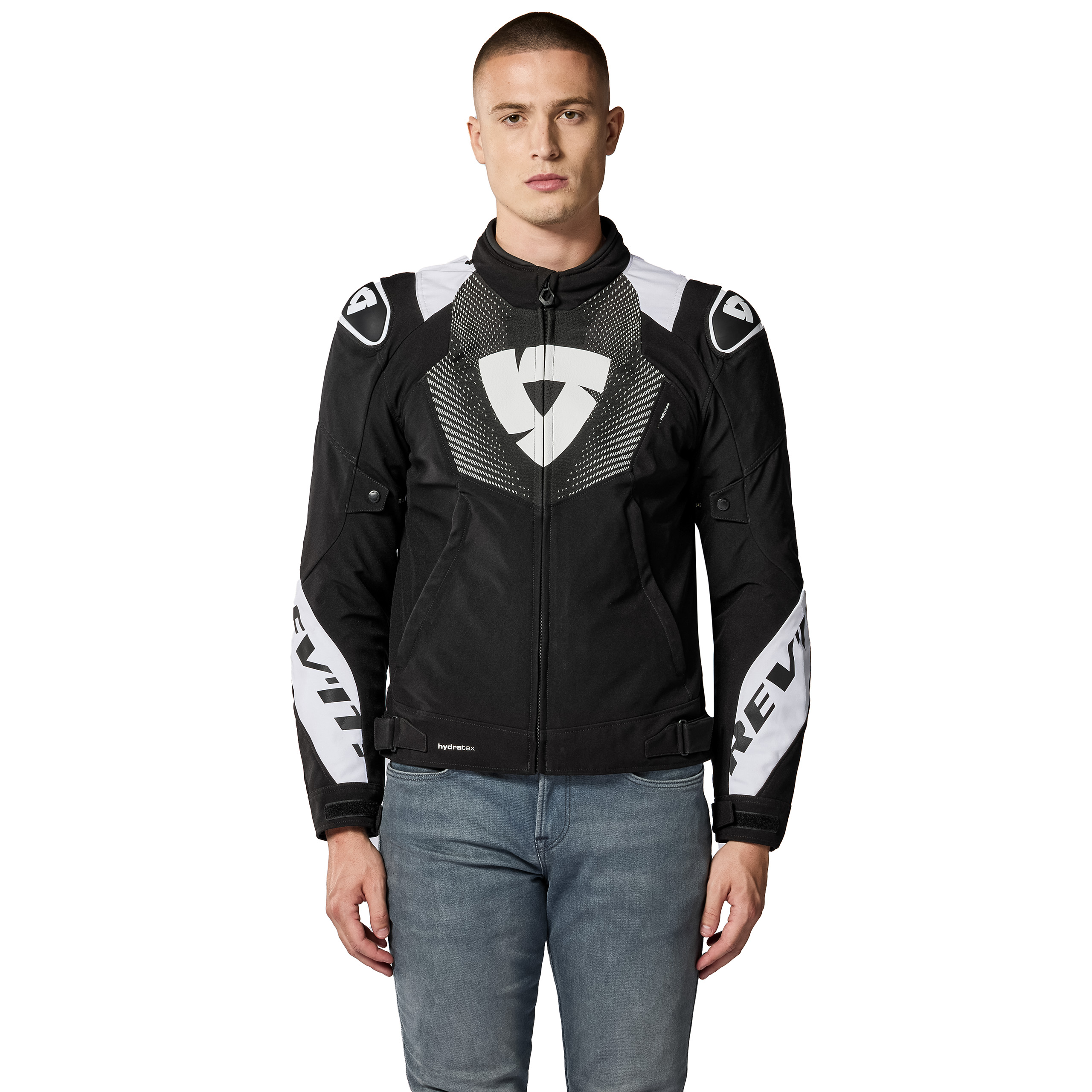 REV'IT!-Hyperspeed 3 H2O Jacke schwarz/weiß L-0002059003031010