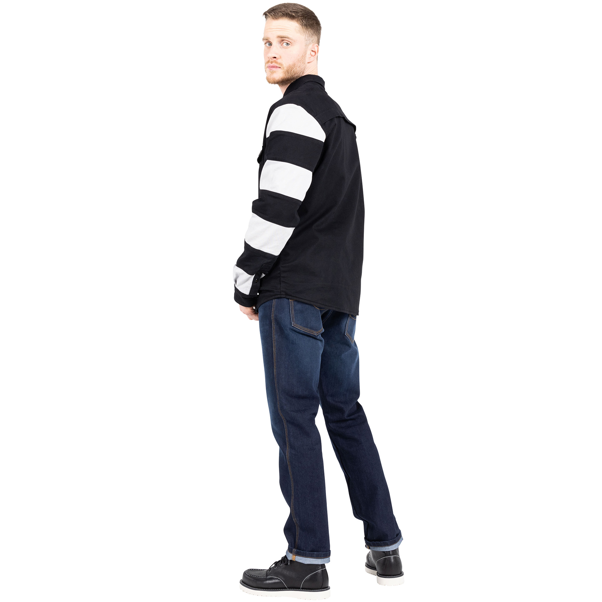 John Doe-XTM Prison Motoshirt schwarz/weiß-0000510005031