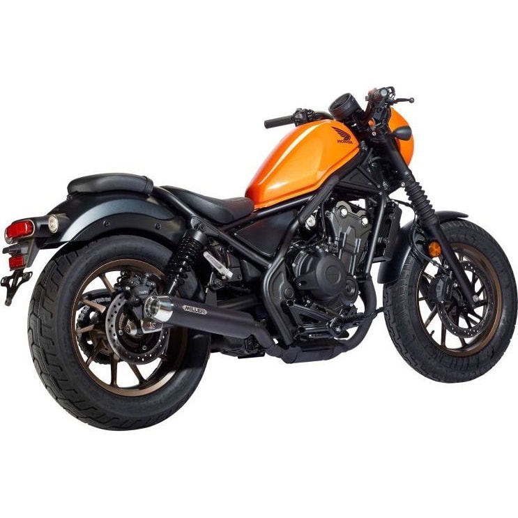 Miller Exhaust Auspuff Tapered schwarz/poliert für Honda CMX 500 Rebel 25- - Motorradteile & Ersatzteile - Auspuff