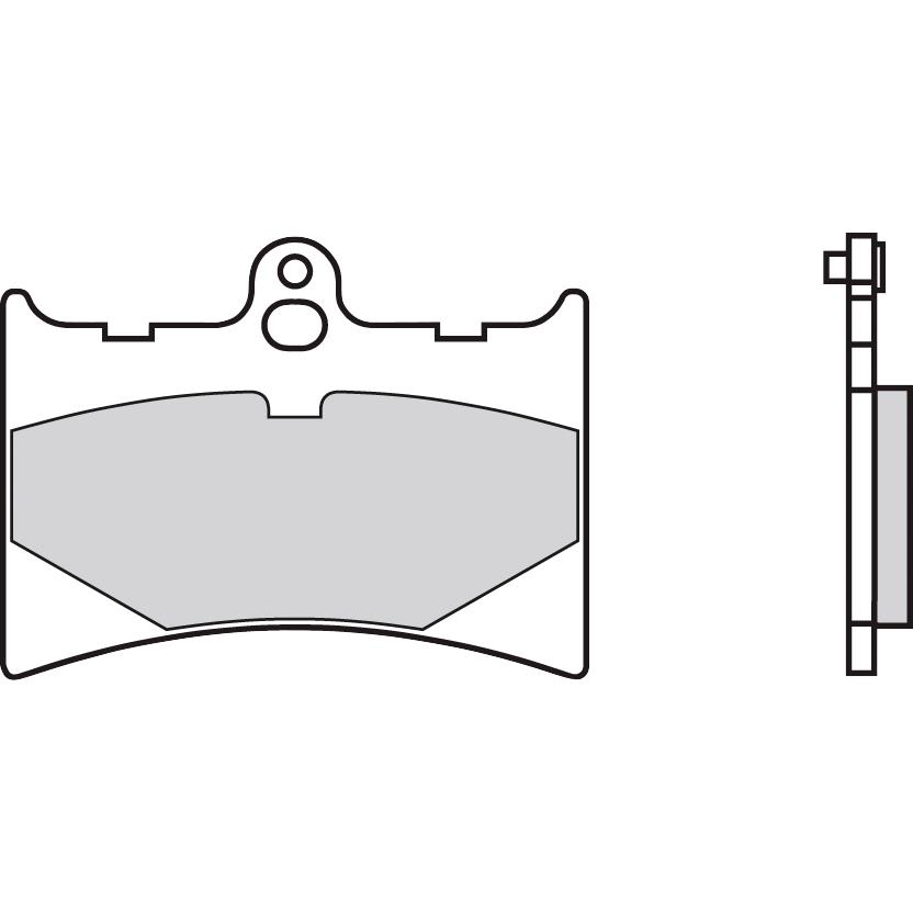 Brembo Bremsbeläge organisch 07GR56.05  67,4x50,9x7mm - Motorradteile & Ersatzteile - Bremsen