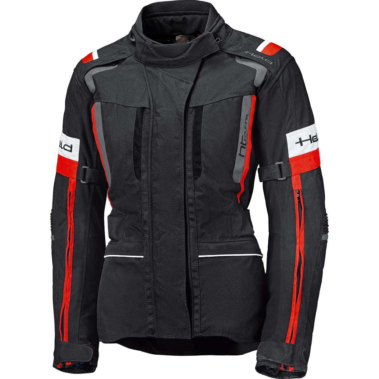 Held 4-Touring II Damen Textiljacke schwarz/rot M - Motorradbekleidung - Touring Motorradbekleidung