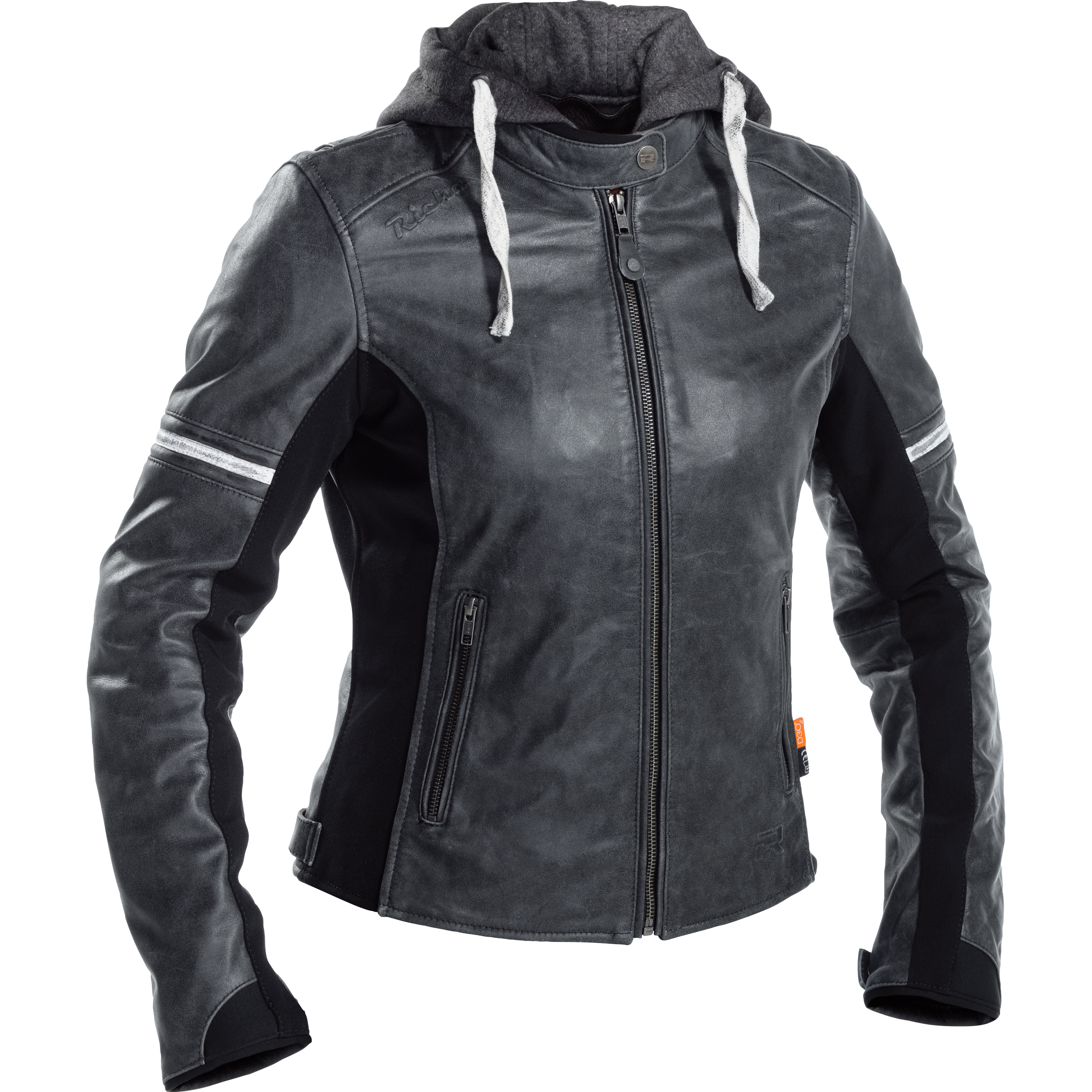 Richa-Toulon 2 Damen Lederjacke grau 42-1005641999007408