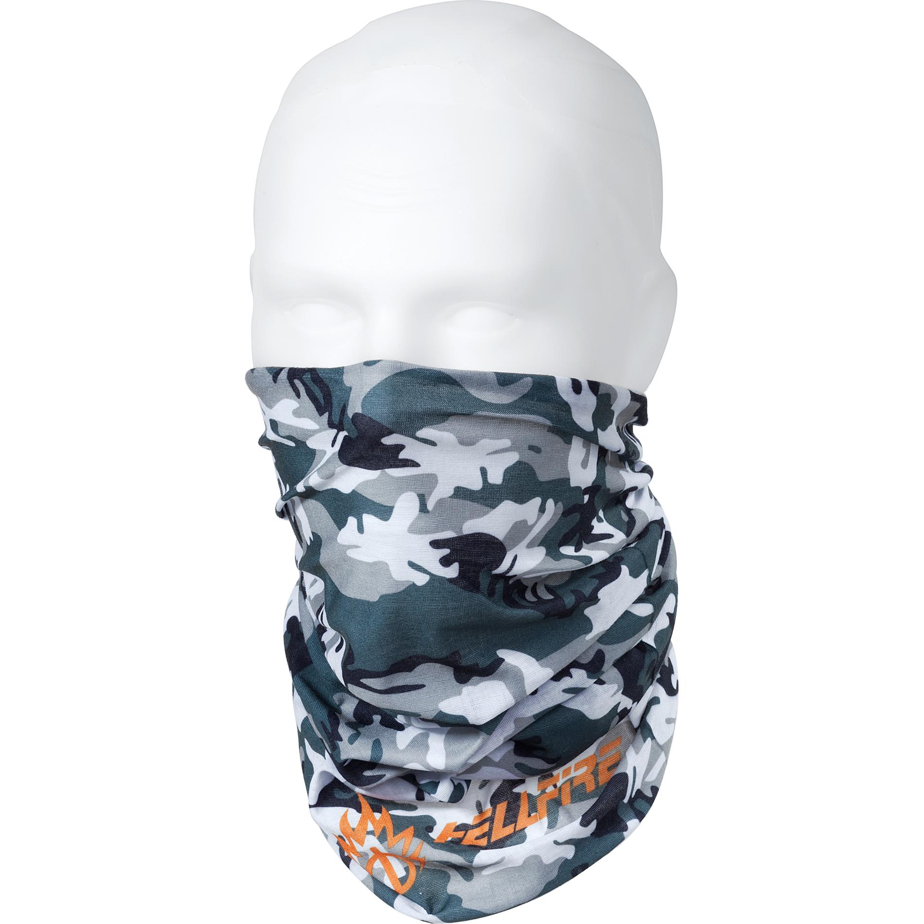 Hellfire Multifunktionstuch mit Camouflagedesign 1.0 grau - Motorradbekleidung - Wetterschutzkleidung