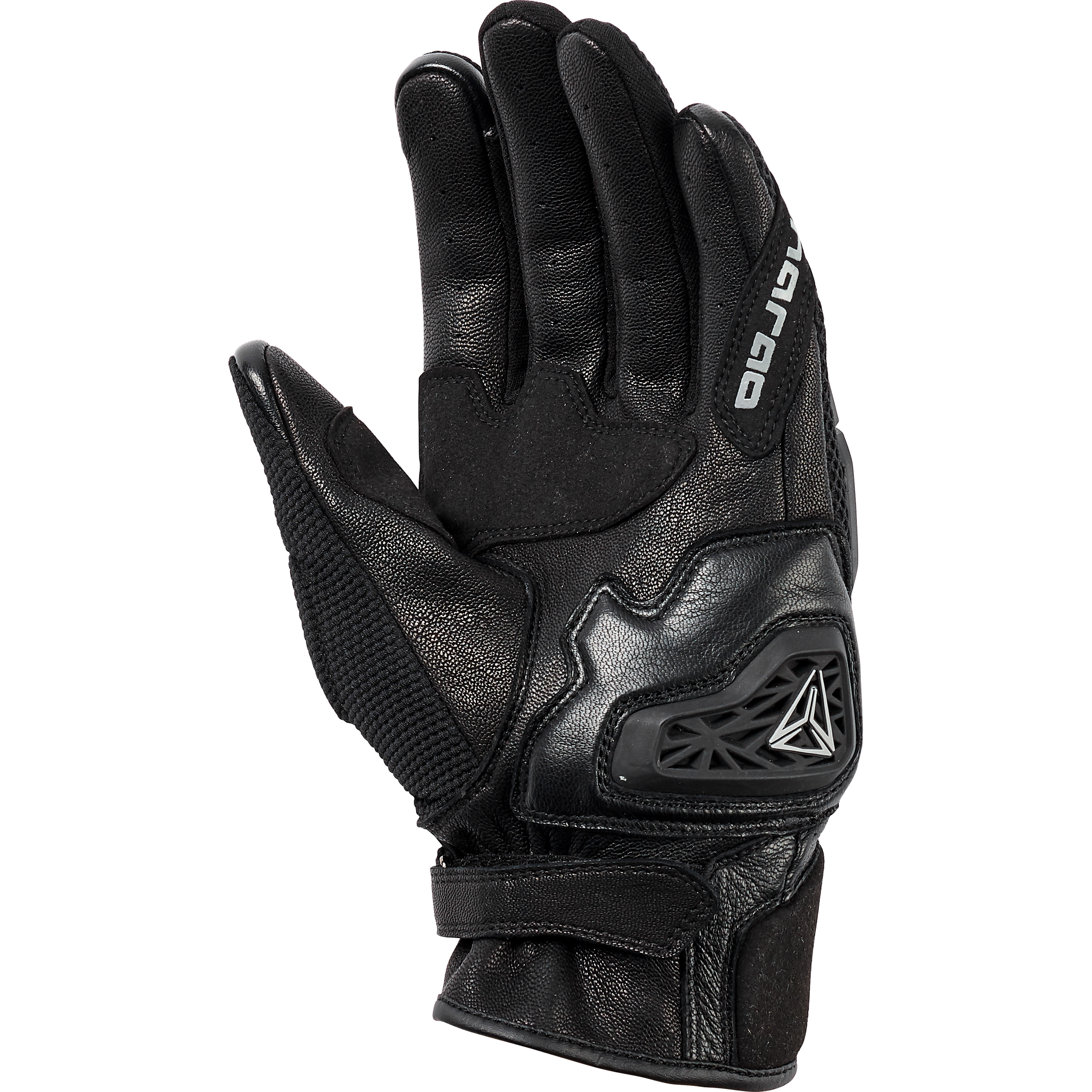 Pharao-Yuma Air Leder-/Textilhandschuh kurz schwarz 9,5-3118081999001937