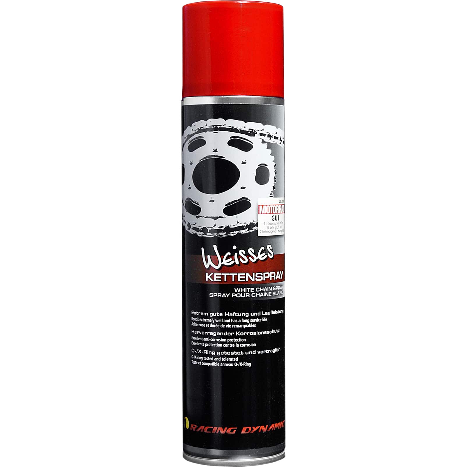 Racing Dynamic Weißes Kettenspray, 400 ml - Motorradzubehör - Öle & Schmiermittel