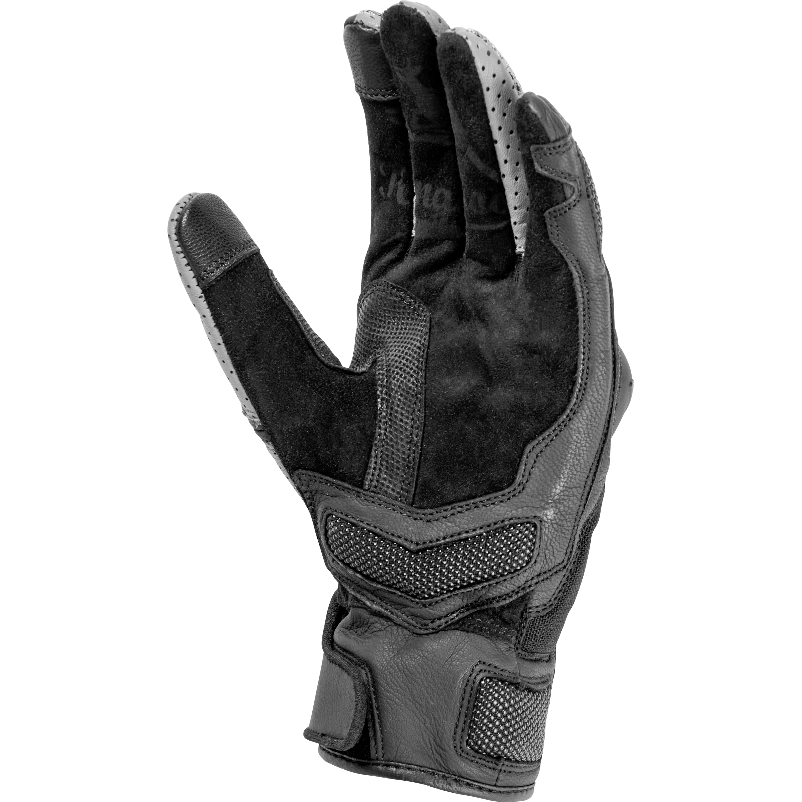 Held-Dune Leder-/Textilhandschuh kurz grau 9-3115331007007936