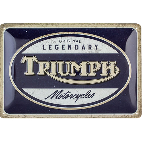 Nostalgic-Art-Blechschild 20 x 30 cm Triumph - Legendary Motorcycles-5743041207000203
