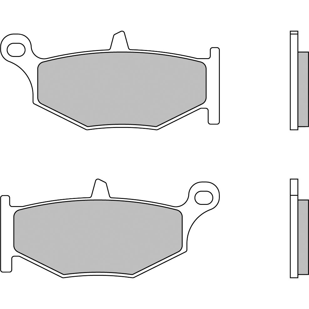Brembo Bremsbeläge Sintermetall 07SU32.SP hinten 88,9x40,1x9,7mm - Motorradteile & Ersatzteile - Bremsen
