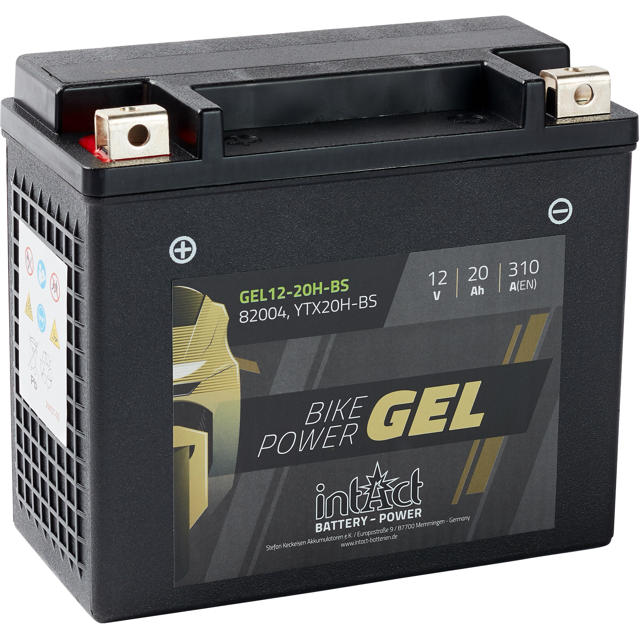 intAct Batterie Bike Power Gel geschlossen TX20H-BS 12 Volt, 20Ah - Motorradteile & Ersatzteile - Batterien