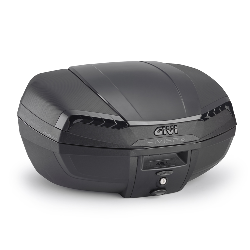 Givi Topcase Monolock® Riviera 46 Liter E46NB schwarz/dunkel tran - Motorradzubehör - Motorradgepäck
