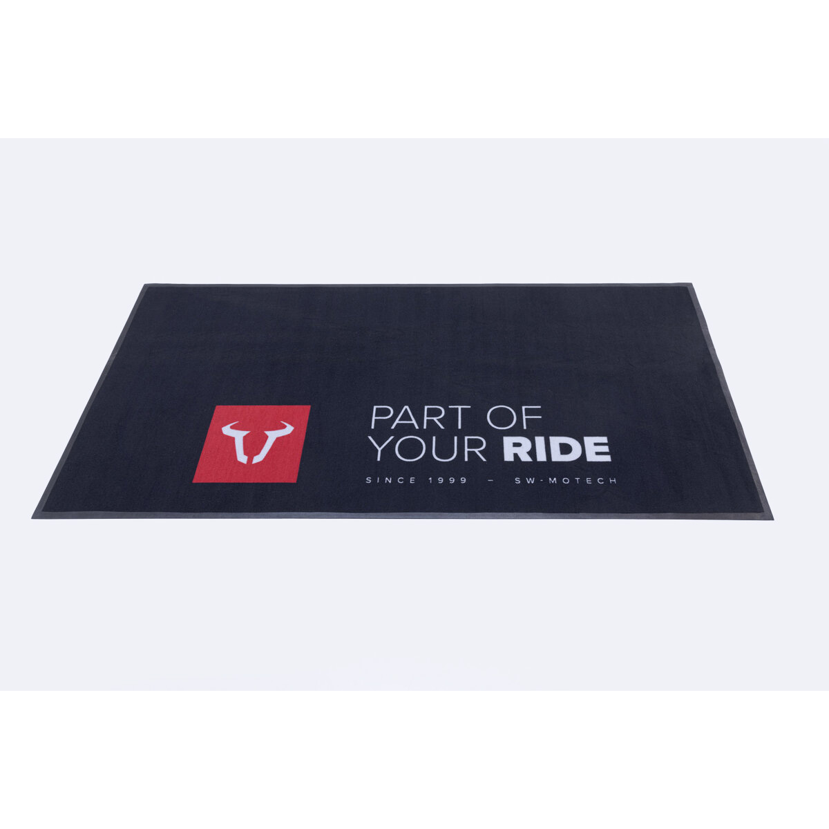 SW-MOTECH Bike-Teppich 2x1m rectangular black print white/red