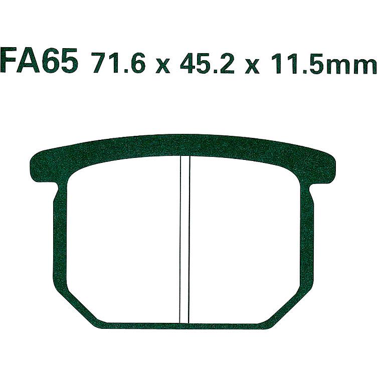 Hi-Q Bremsbeläge organisch FA065 71,6x45,2x11,5mm - Motorradteile & Ersatzteile - Bremsen