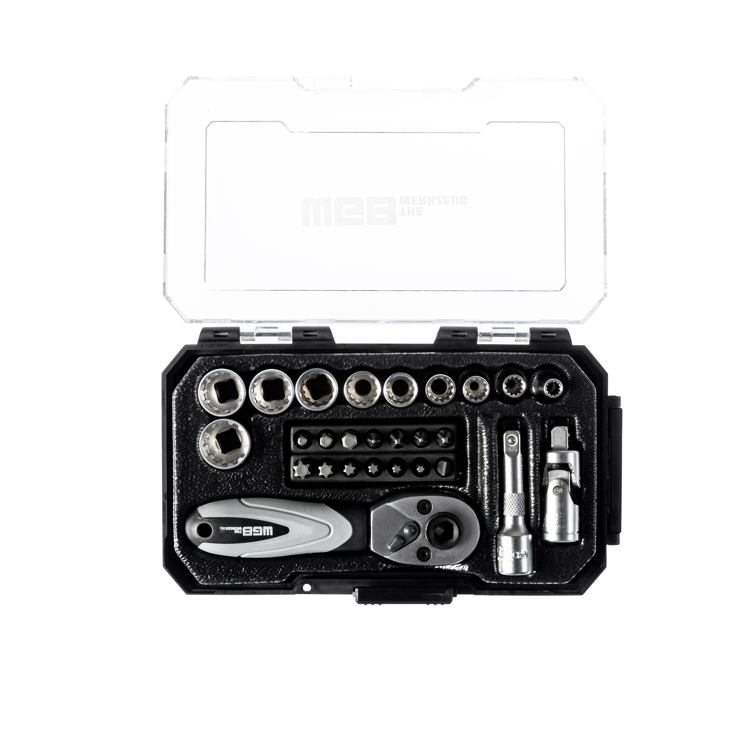WGB-Mini Steckschlüsselsatz 6,3mm (1/4") 28-teilig-5753021158000141
