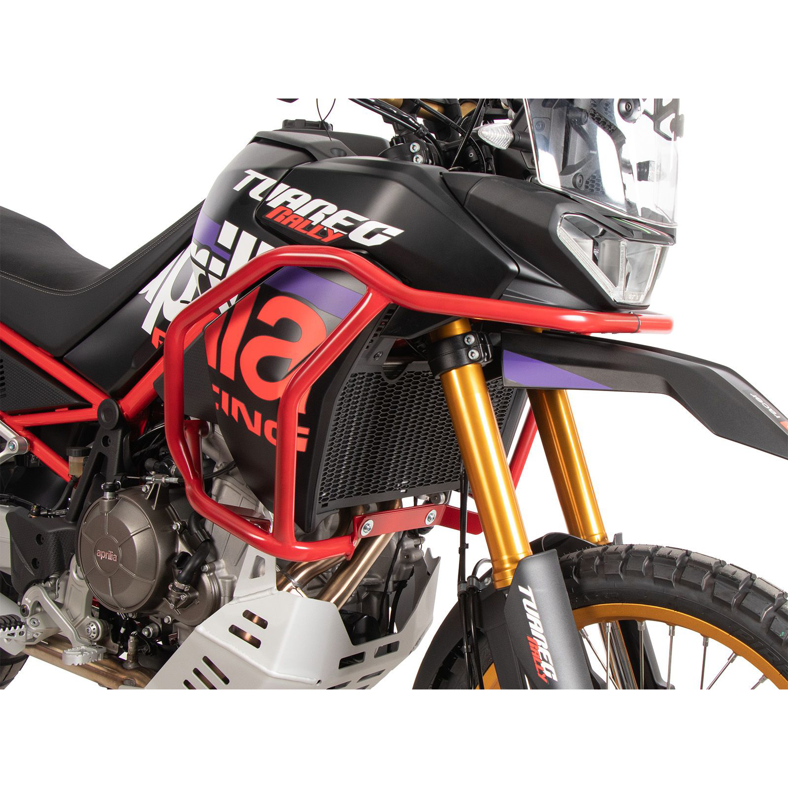Hepco & Becker Sturzbügel Tank rot für Aprilia Tuareg 660 Rally 2025- - Motorradteile & Ersatzteile - Anbauteile