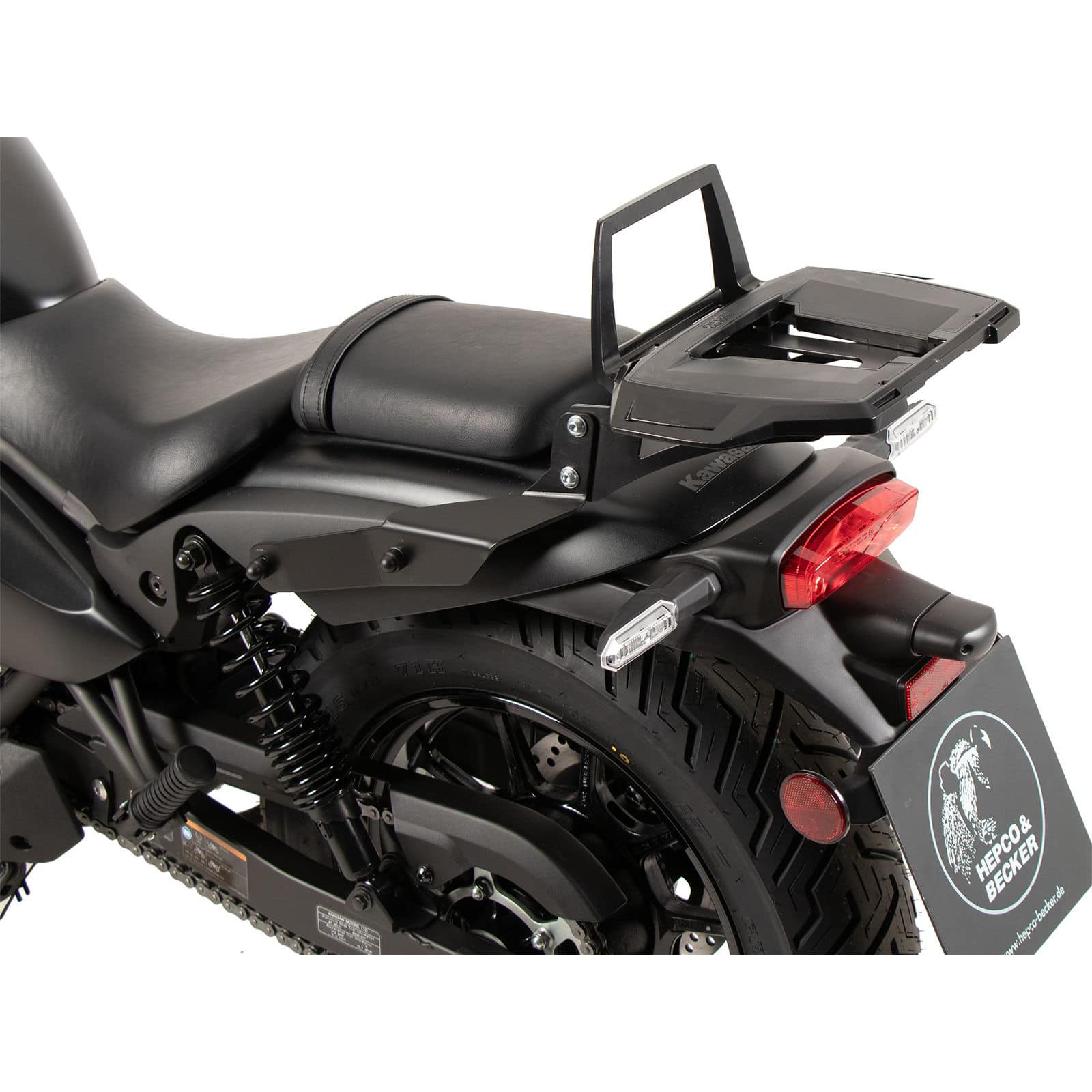 Hepco & Becker Gepäckbrücke Alurack schwarz für Kawasaki Eliminator 500 - Motorradzubehör - Motorradgepäck