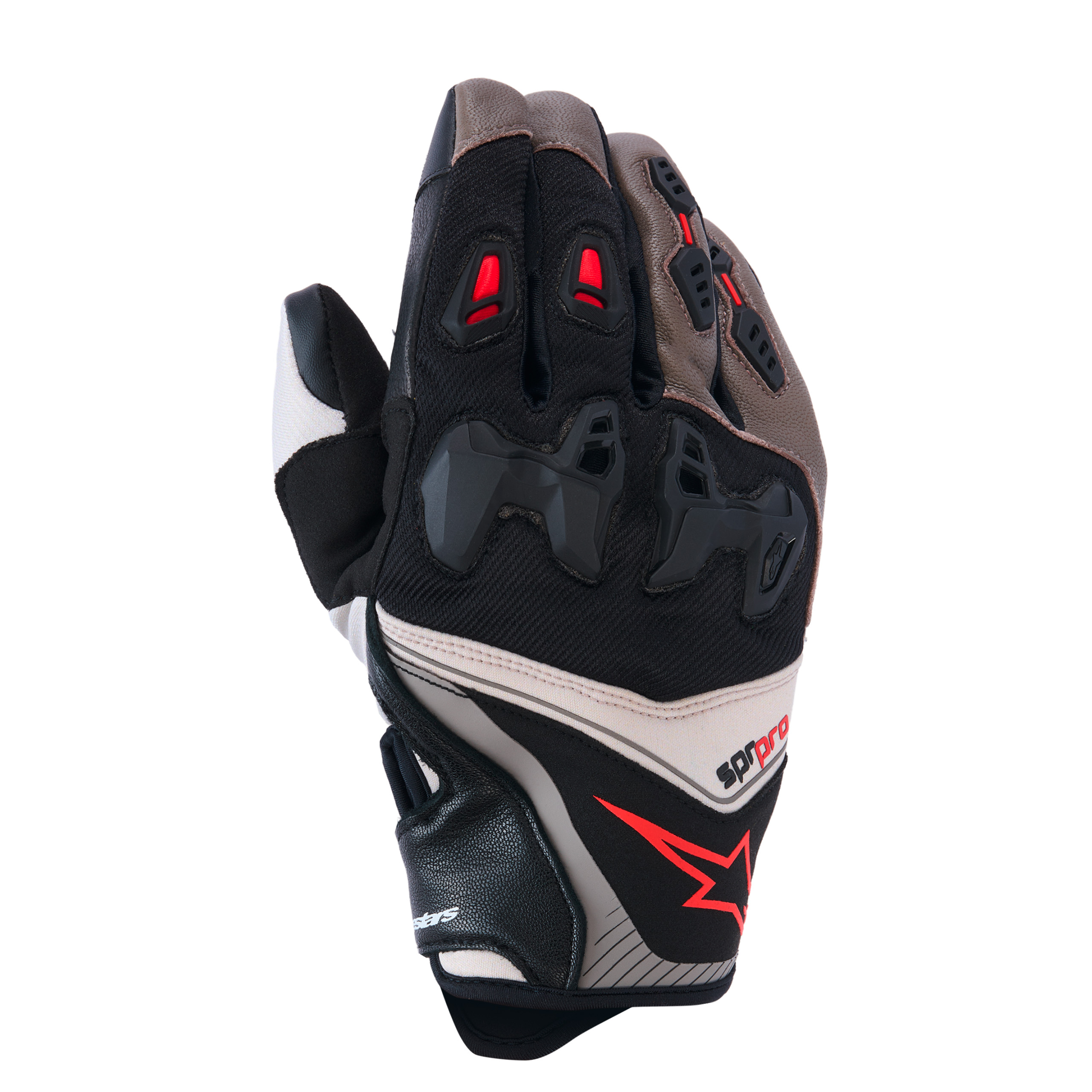 Alpinestars-SP-R Pro Sporthandschuh kurz walnut mastic black S-0001716007138008