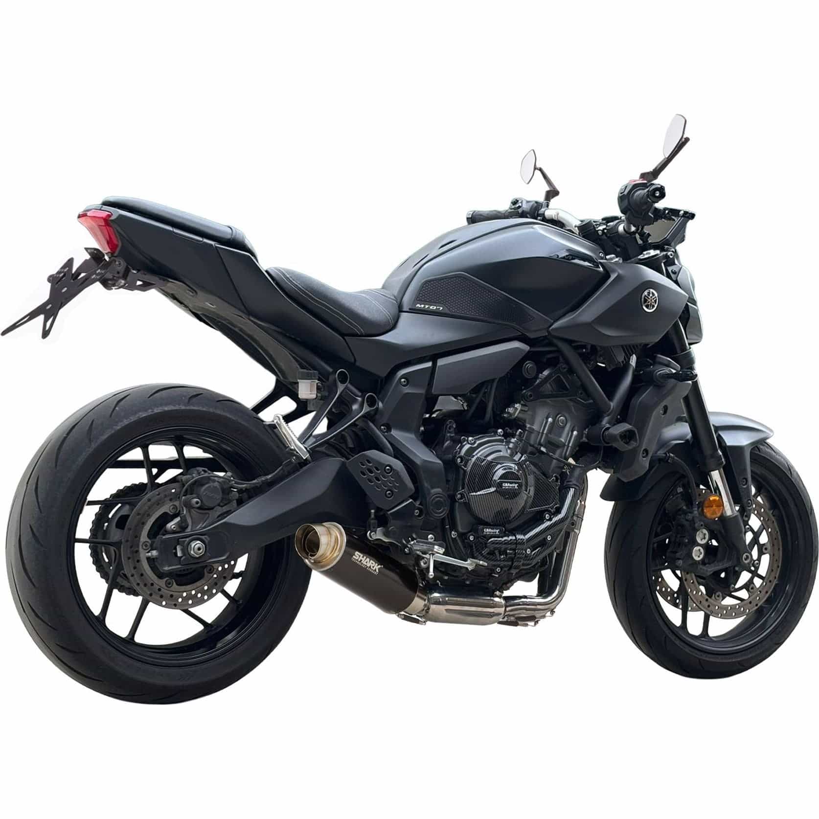 Shark échappement SRC4 2-1 noir pour Yamaha MT-07/YZF R7 25-/26-
