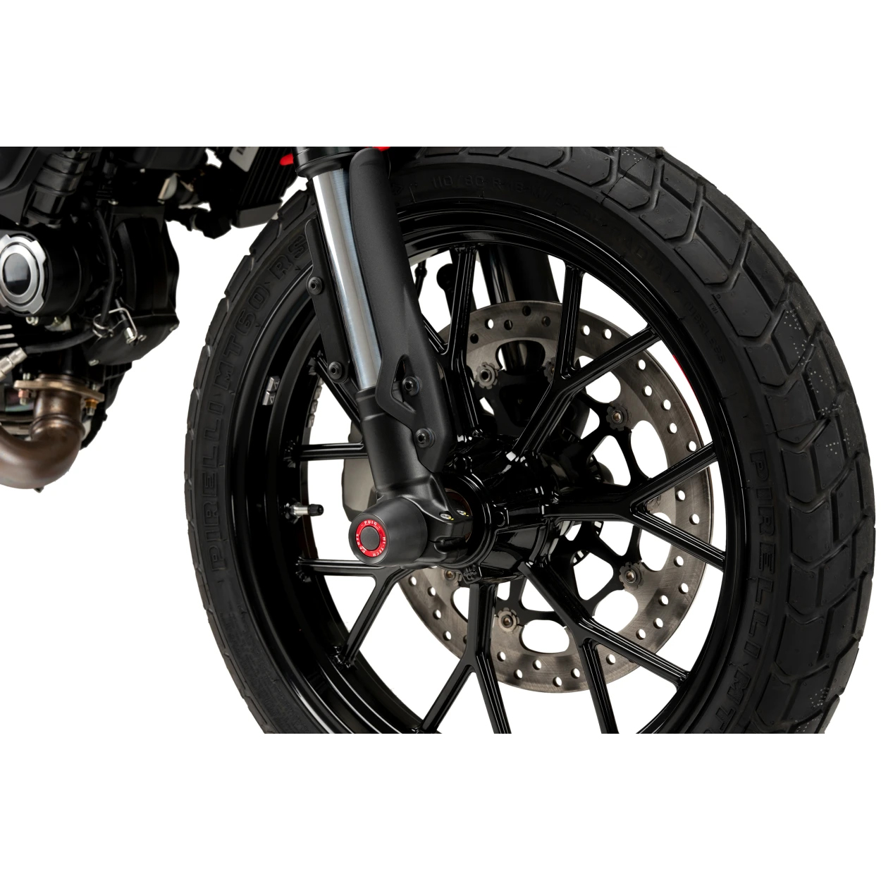 Puig Sturzpads Vorderachse 20143N für Ducati Scrambler