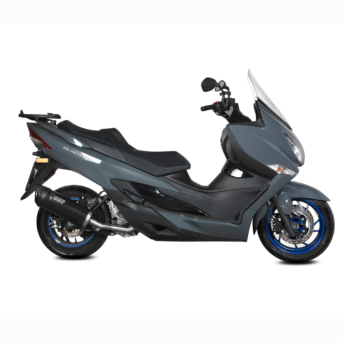 MIVV Auspuff Mover MV.SU.0002.KV schwarz für Burgman 400 22-24 - Motorradteile & Ersatzteile - Auspuff