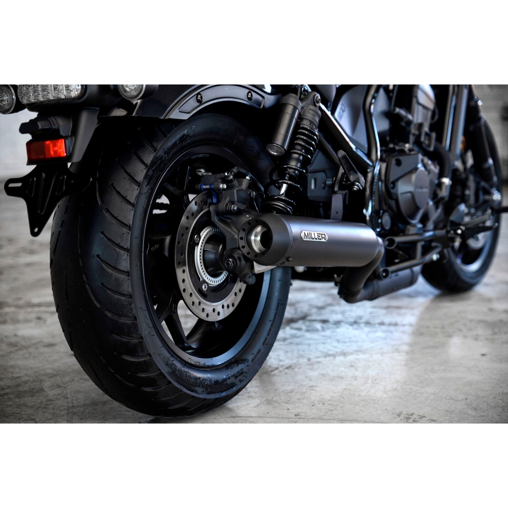Miller Exhaust Auspuff Tapered schwarz/schwarz für CMX 1100 Rebel 2021-2024 - Motorradteile & Ersatzteile - Auspuff