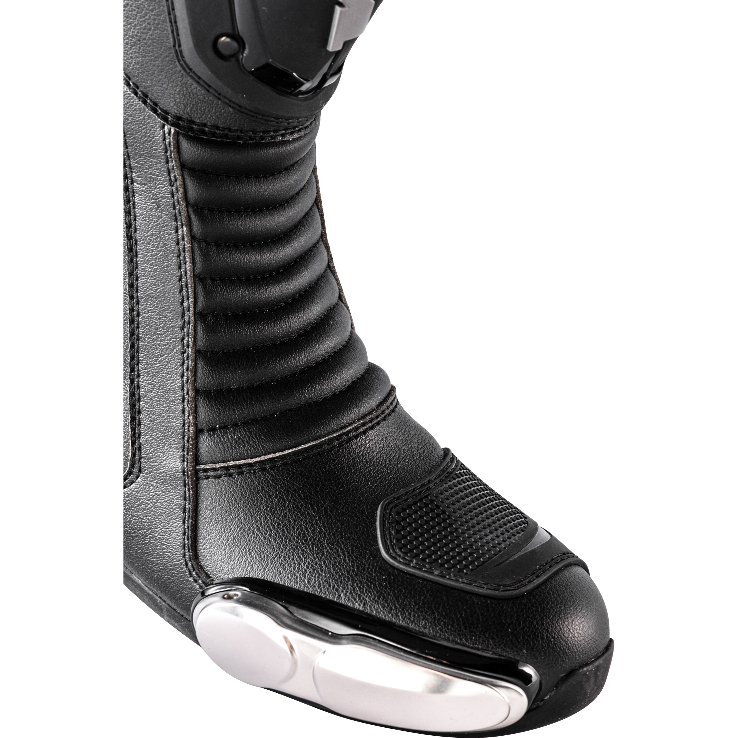 FLM-Brooklands Motorradstiefel lang schwarz 47-3006471999001747