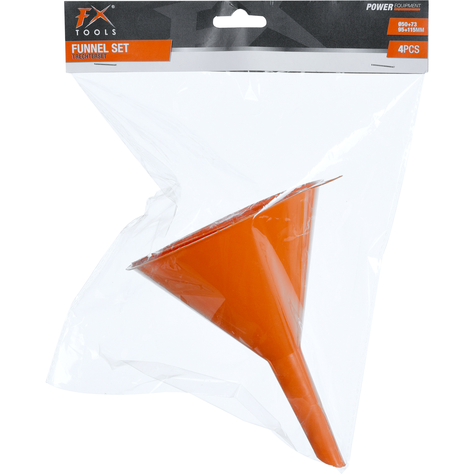 FX Tools-Trichter-Set 4-teilig Ø50-155mm orange-5743611259000362