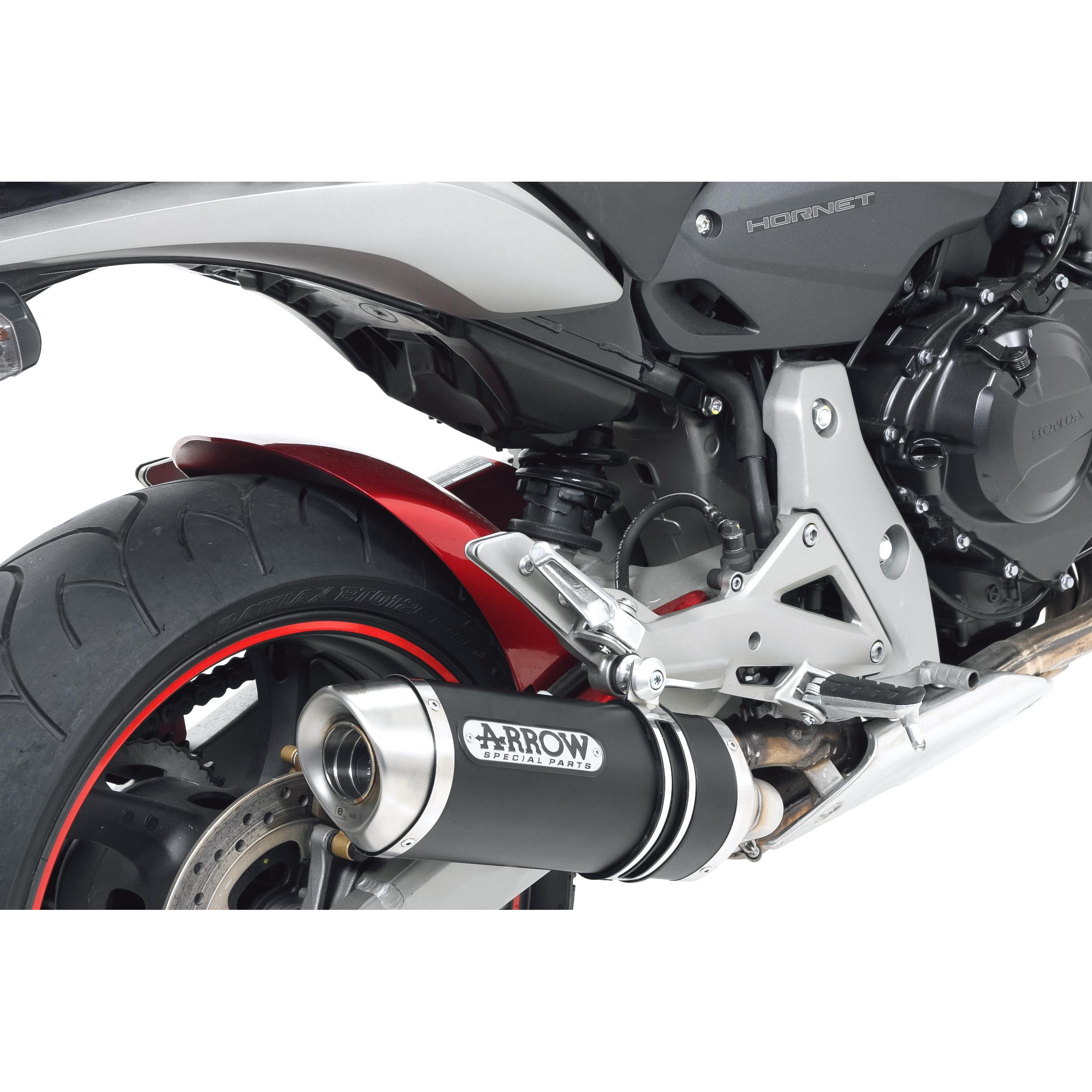 Arrow Exhaust Thunder Auspuff für CB/CBR 600 07-/11- Alu schwarz/Edelstahl - Motorradteile & Ersatzteile - Auspuff